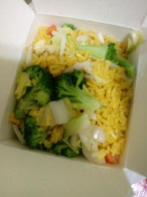 Large vegetable fried rice