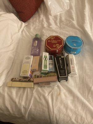 Products from the store  - Glam glow  - Mac  - Too faced  - Clinique  - Becca - Bobby brown  - Smashbox