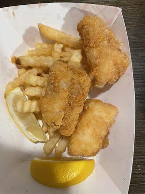 3 pieces of cod, this is their version of large.