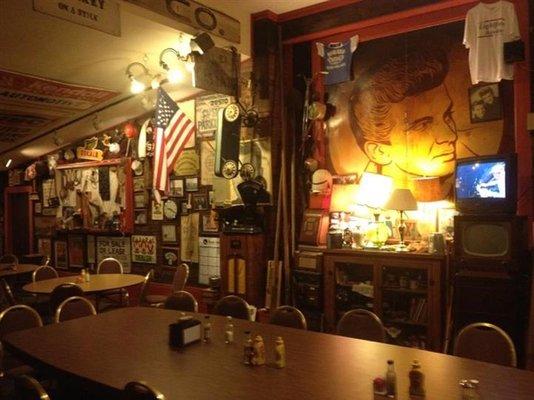 Plenty of local historical memorabilia to view while you dine.