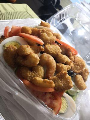 Shrimp on Salad