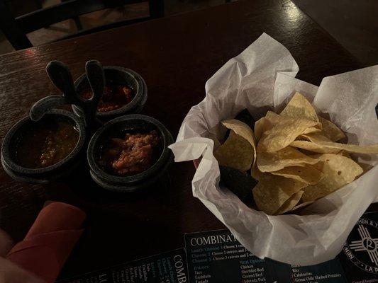 Chips and a Trio of Salsas