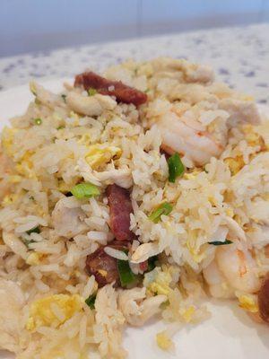 Fried rice with Chinese Sausage