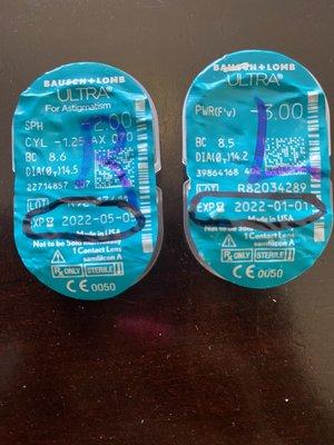 Expired lenses