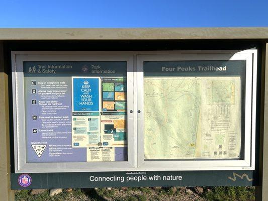 Four Peaks Trailhead Map