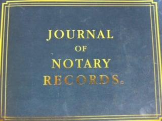 Journal of Notary Records