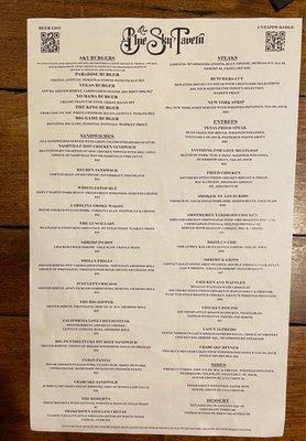 Menu side 2