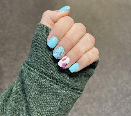 Beautiful butterfly  & floral nails for spring!