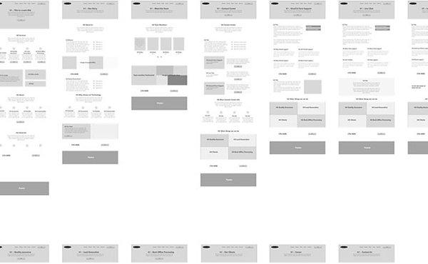 Wireframing is a key part of the Winsite Digital production process.