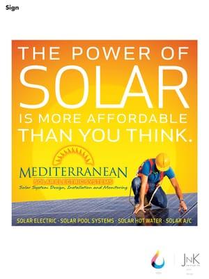 Get Your SOLAR system from Mediterranean!