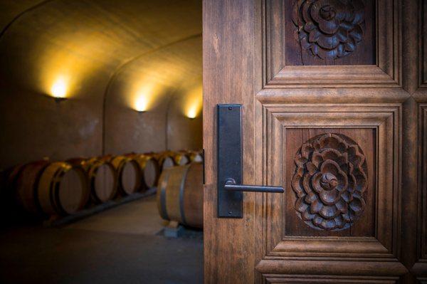 entering the cellar