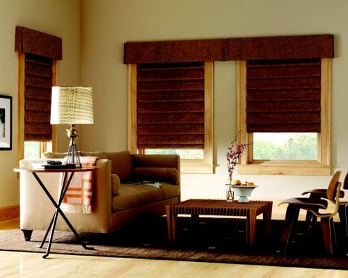 Roman Shades are great for room insulation and light control.