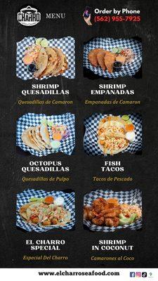 www.elcharroseafood.com @elcharroseafood #seafood #whittierblvd #whittierblvdnights #shrimptacos #fishtacos #mariscos #whittierca