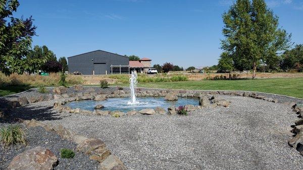 Sipping by the pond