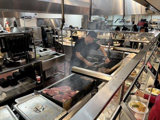 Grilling station, which is a nice touch to satisfy us carnivores