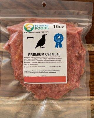 Premium Cat Quail -- raw or gently cooked