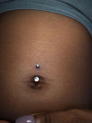 Belly piercing