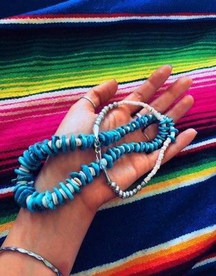 Turquoise and Heishi Necklace