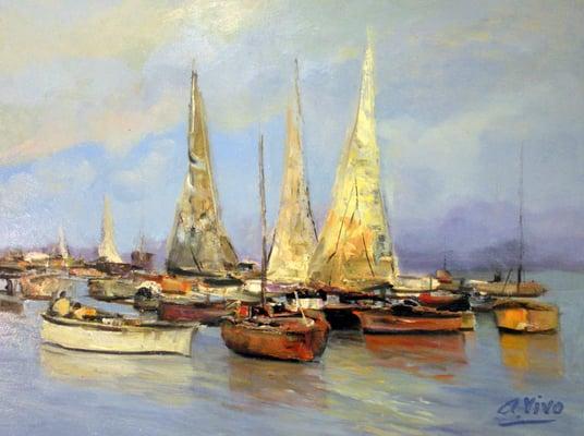 Sailboats by Andres Vivo