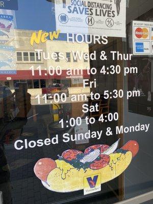 New hours