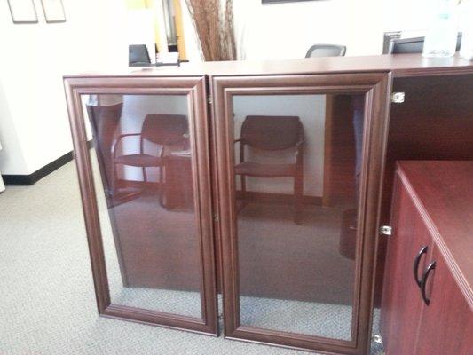 Cabinet glass doors