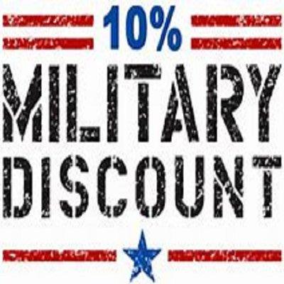 10% OFF ACTIVE & RETIRED MILITARY