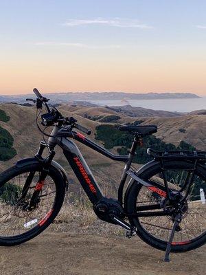 Haibike ebike at the ocean