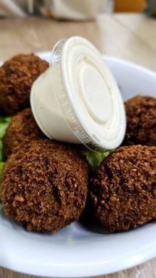 $6 Falafel with white sauce, so delicious!!