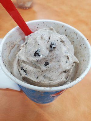 Cookie dough and Oreo blizzard