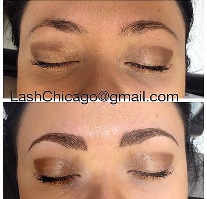 3D Sleek Brows (brow building and sculpting)                        3127712288 LashChicago@gmail.com