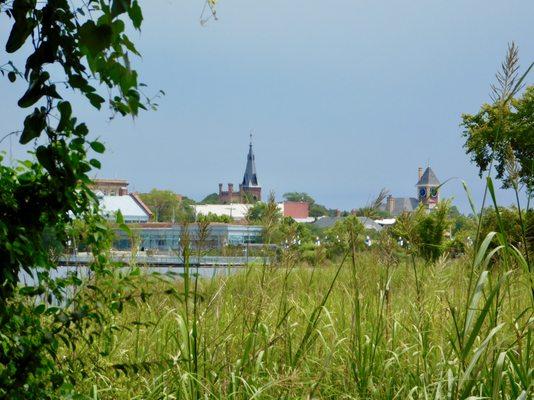 Looking toward New bern from the park