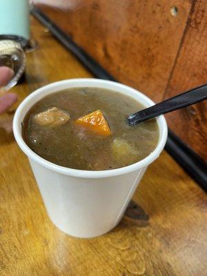 Sweet potato sausage soup. Delicious