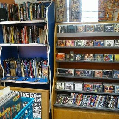 Music-related books, CDS, DVDS, Vintage toys, Stereo equipment, Cassettes and much more.