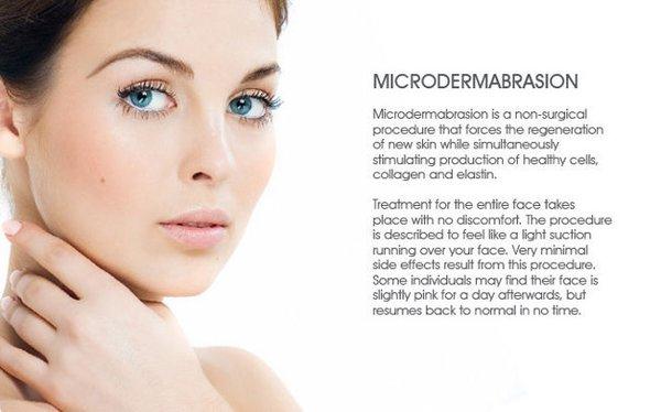 Resurface the skin with Microdermabrasion