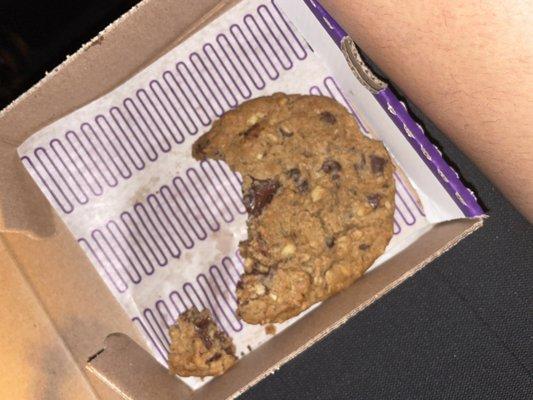 Monster cookie. Oatmeal Chocolate Walnut Deluxe Cookie