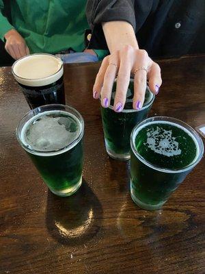 4 green beers