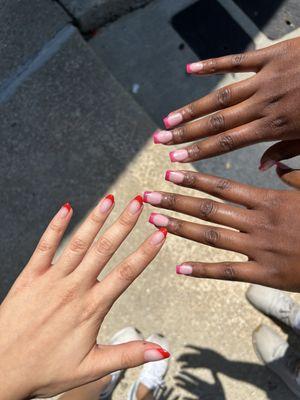 French Set Nails