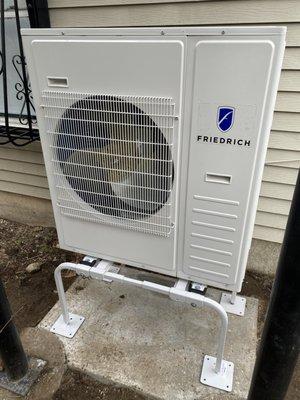 New Install of a Ductless Heat-Pump System.(Outdoor Condenser).