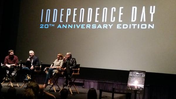 Independence Day 20th Anniversary Edition with Q&A with Director Roland Emerich, Jeff Goldblum, and Vivica Fox.