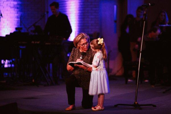 Sweet Emmalyn helping us with Night of Worship! We LOVE KIDS!