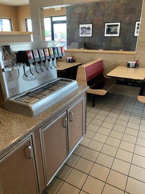 Concession area at Dairy Queen in Wichita Falls, Texas.