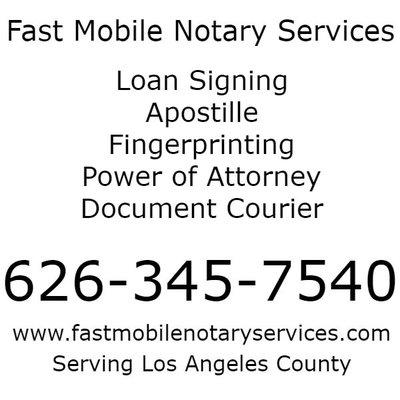 Fast Mobile Notary Services