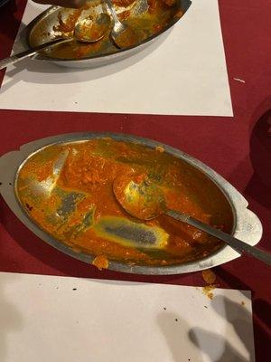 Empty plate  Was Chicken Vindaloo