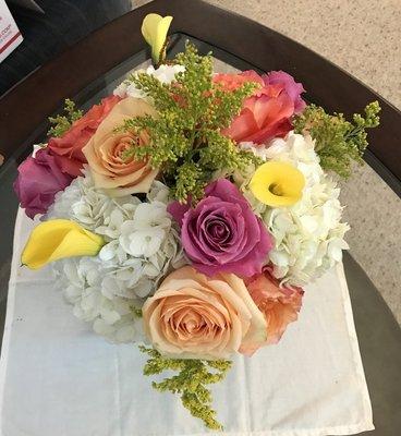 Fresh flower arrangement