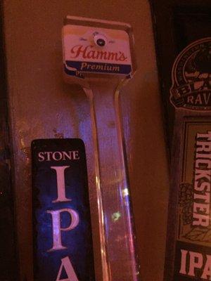 Hamm's on draft. For real.