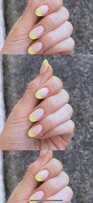 Neon French tips