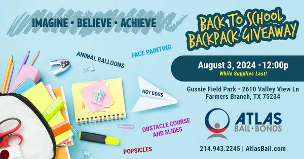 2024 Atlas Back To School Backpack Giveaway!