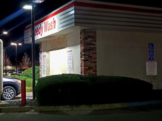 Drive through car wash