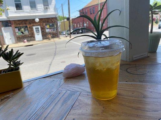 Green tea with matcha and lemongrass