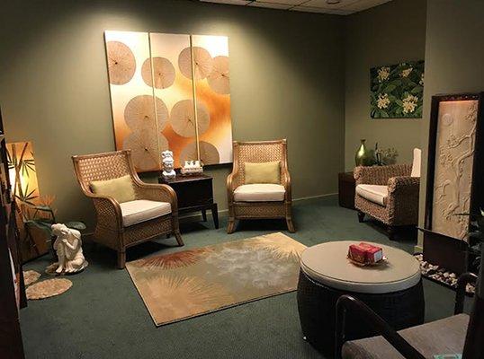 The lovely Waiting Room at The Floating Lotus Therapeutic Spa and Health Center